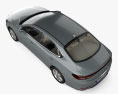 Hyundai Grandeur 인테리어 가 있는 와 엔진이 2020 3D 모델  top view