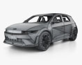 Hyundai Ioniq 5 N mit Innenraum 2024 3D-Modell wire render