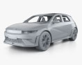 Hyundai Ioniq 5 N з детальним інтер'єром 2024 3D модель clay render