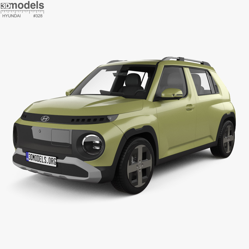 Hyundai Inster 2025 3D 모델 