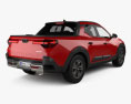 Hyundai Santa Cruz XTR 2024 3D模型 后视图