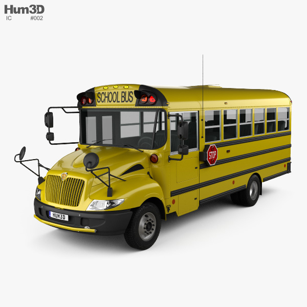 IC BE Autobus Scolaire 2012 Modèle 3D