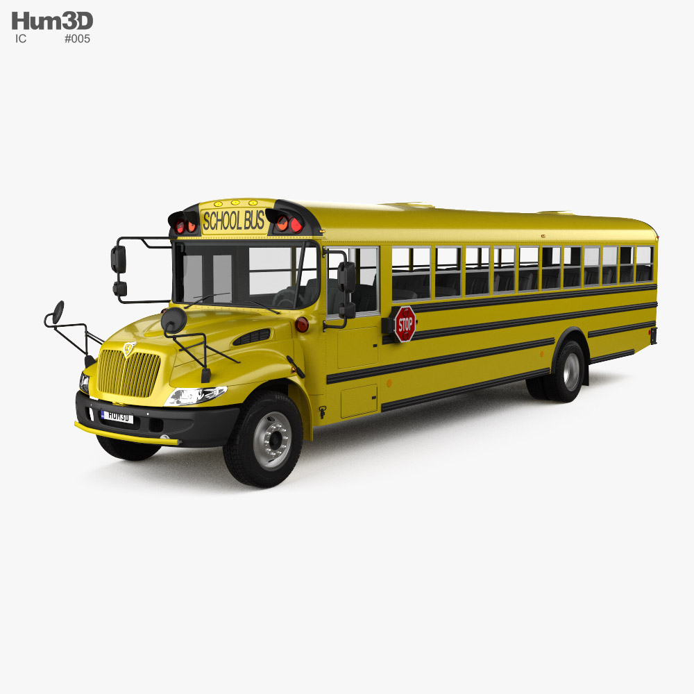 IC CE スクールバス 2016 3Dモデル