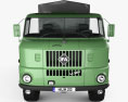 IFA W50 L Flatbed Truck 1980 3d model front view