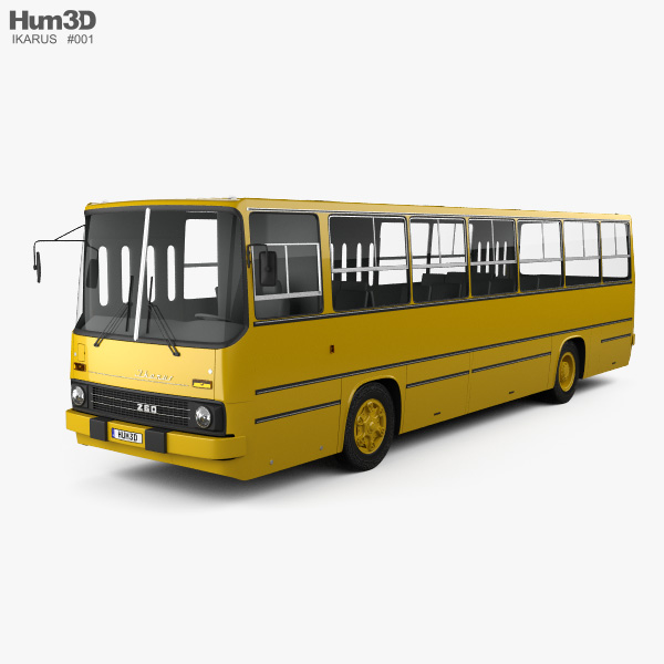 Ikarus 260-01 bus 1981 3D model