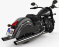Indian Chief Dark Horse 2016 3D 모델  back view