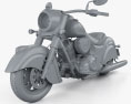 Indian Chief Dark Horse 2016 3D-Modell clay render
