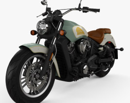 3D model of Indian Scout 2018