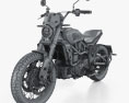 Indian FTR1200 Rally 2024 Modello 3D wire render