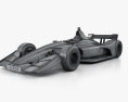 Indycar Short Oval 2018 3Dモデル wire render
