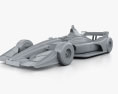 Indycar Short Oval 2018 3d model clay render