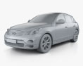 Infiniti QX50 (EX) 2013 3D модель clay render