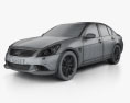 Infiniti G37 轿车 2013 3D模型 wire render