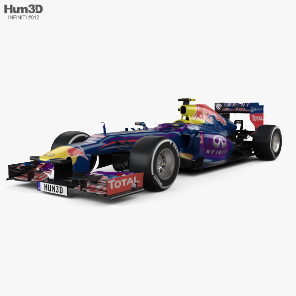 Infiniti RB9 Red Bull Racing F1 2013 3D модель