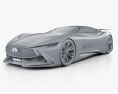 Infiniti Vision Gran Turismo 2014 3d model clay render