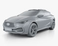 Infiniti QX30 Concepto 2015 Modelo 3D clay render