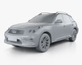 Infiniti QX50 2018 3d model clay render