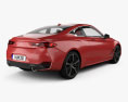 Infiniti Q60 S with HQ interior 2020 3d model back view