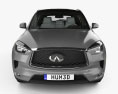 Infiniti QX50 with HQ interior 2021 3d model front view