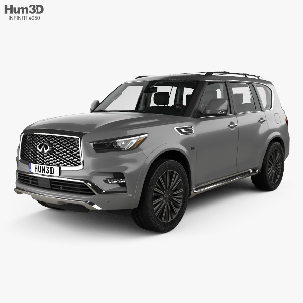 Infiniti QX80 Limited with HQ interior 2022 3D model