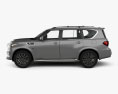 Infiniti QX80 Limited with HQ interior 2022 3d model side view