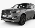 Infiniti QX80 Limited with HQ interior 2022 3d model