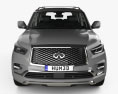 Infiniti QX80 Limited with HQ interior 2022 3d model front view