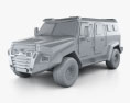 Inkas Sentry Civilian 2022 3D 모델  clay render