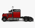 International 9900i Tractor Truck 2014 3d model side view