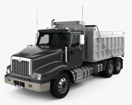 3D model of International Paystar Dump Truck 2014