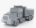 International Paystar ダンプトラック 2014 3Dモデル clay render