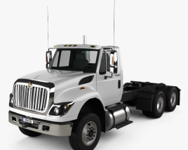 3D model of International Workstar Chassis Truck 2014