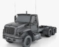 International Workstar Chassis Truck 2014 3d model wire render