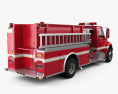 International Durastar Fire Truck 2014 3d model back view