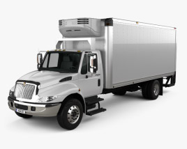 3D model of International Durastar Box Truck 2014