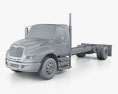International Durastar Chassis Truck 2014 3d model clay render