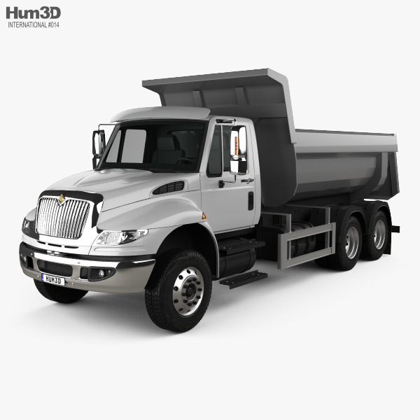 International DuraStar Dump Truck 3-axle 2015 3D model