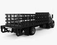International DuraStar Flatbed Truck 2015 3d model back view