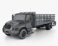 International DuraStar Flatbed Truck 2015 3d model wire render