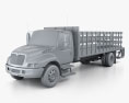 International DuraStar Flatbed Truck 2015 Modello 3D clay render