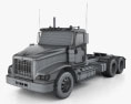 International PayStar 트랙터 트럭 2015 3D 모델  wire render