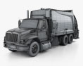 International WorkStar Garbage Truck Rolloffcon 2015 3d model wire render