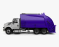 International WorkStar Garbage Truck Rolloffcon 2015 3d model side view