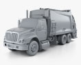 International WorkStar Garbage Truck Rolloffcon 2015 3d model clay render