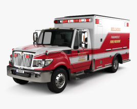 3D model of International TerraStar Ambulance Truck 2015