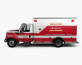 International TerraStar Ambulance Truck 2015 3d model side view