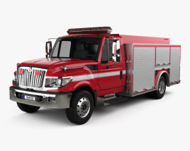 3D model of International TerraStar Fire Truck 2015
