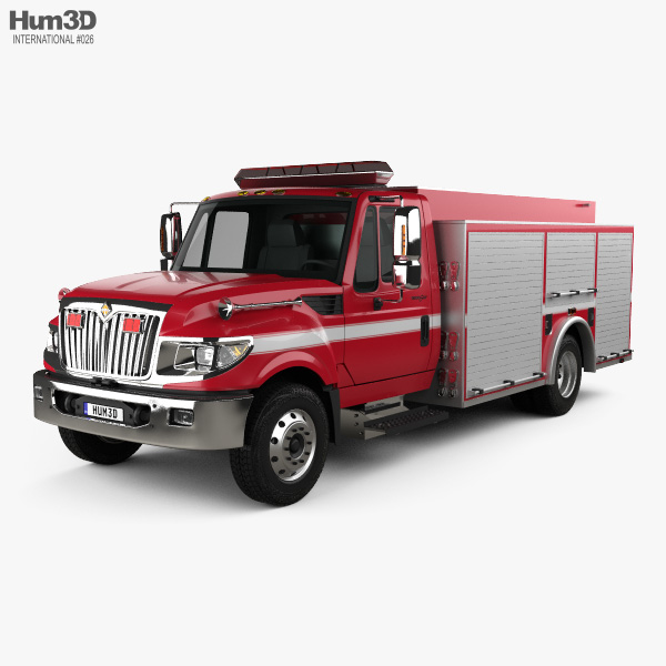 International TerraStar 消防车 2015 3D模型