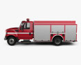 International TerraStar Fire Truck 2015 3d model side view