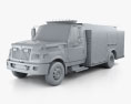 International TerraStar Fire Truck 2015 3d model clay render
